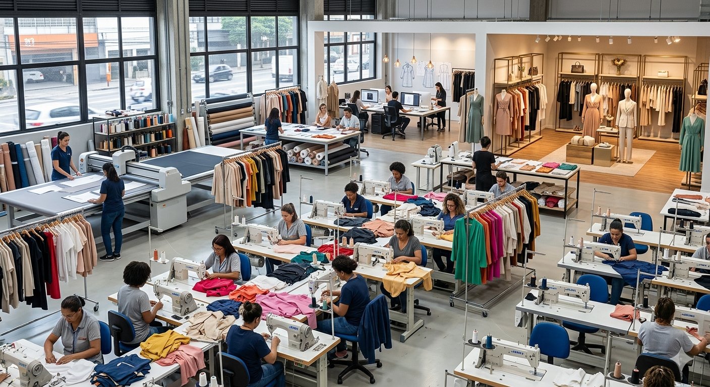 Indústria Têxtil e Comércio de Moda Feminina com Produção Própria e Alta Rentabilidade