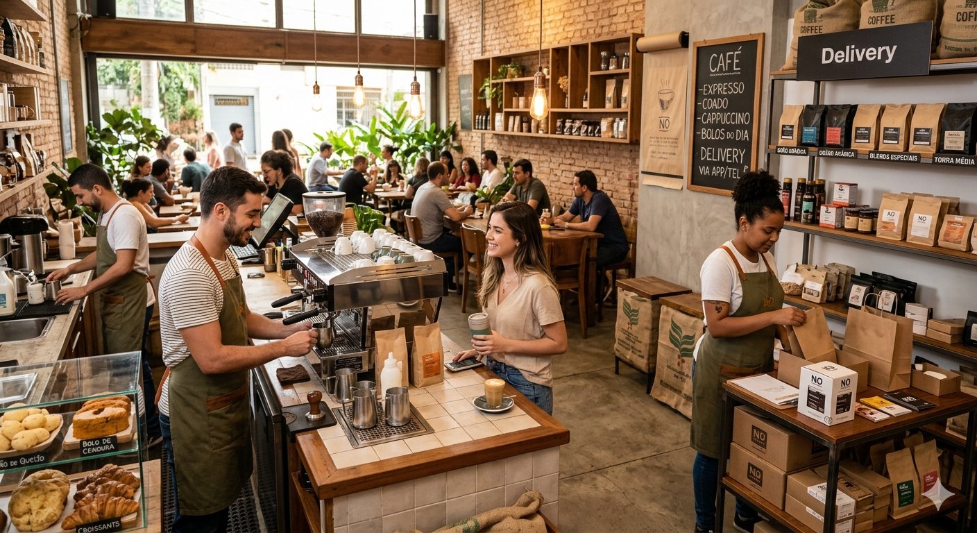 Comércio e Alimentação no Estado de São Paulo: Empório e Delivery de Café com Excelência no Atendimento